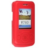 Red Silicone Skin Snap-On Cover Hard Case Cell Phone Protector for Sony Ericsson W760