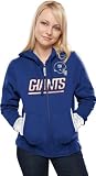 New York Giants Womens Chant Blue Full Zip Hooded Sweatshirt