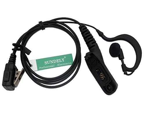 SUNDELY Clip-Ear Ear-Hook Headset Earpiece with PTT Mic for Motorola Radio Walkie Talkie DP3401 DP4601 XiRP8260 XPR6500 XPR6580 XPR7350 Multi-pin