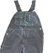 Key Industries Hickory Stripe Zipper Fly Hi Back Bib Overall
