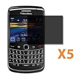 Fosmon Premium Privacy Screen Protector for Blackberry Bold 9700 - 5 Pack