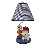 Lambs & Ivy Nursery Lamp with Shade, Team Snoopy
