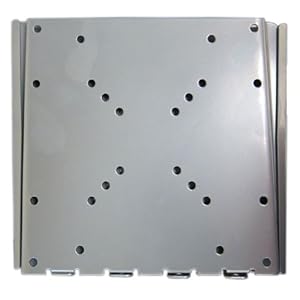 Silver Fixed Wall Mount for LCD LED Plasma HDTV TV (VESA up to 200x200 10 - 36 Inch Screen)
