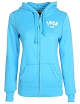 Hollister Women,s Hoodie 1922 Logo Turqoise