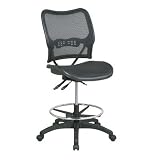 OSP SPACE AIR GRID SEAT  BACK DUAL FUNCTION DRAFTING STOOLS