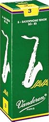 Vandoren Java Tenor Saxophone Reeds #3, Box of 5