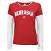Search : Nebraska Cornhuskers T Shirt : adidas Nebraska Cornhuskers Ladies Scarlet Fontology Double Layer Long Sleeve T Shirt