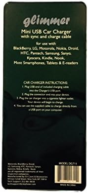 Mini USB Car Charger (Pink)