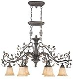 LAMPS BEAUTIFUL Casual Lighting, Valence Oval Chandelier Island Light by Savoy House--Excellent customer service--see our feedback.