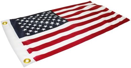 3X5' Knitted Polyester American Flag, Printed Stripes and Stars, Heading and Grommets - Quinn Flags Brand