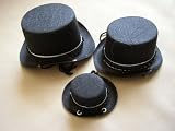 Barking Baby Formal Costume Black Dog Top Hats by Barking Baby (XSmall)
