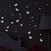 WANDKINGS® Glow-in-The-Dark Decals Butterflies & Stars 78 Stickers on 2 US Letter Sheets (Each 8.3 x 11.7 inch)
