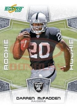 2008 Score #334 Darren McFadden - RB - Oakland Raiders (RC - Rookie Card) (Football Cards)