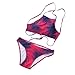 Flymall Retro High Neck Halter Bikini Set Swimsuit