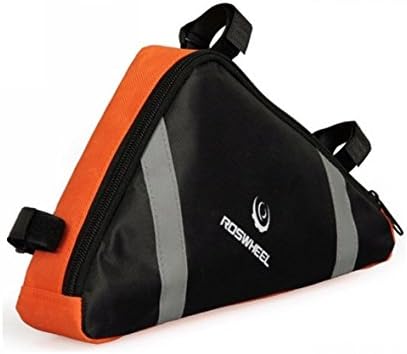 Arctic Biker Cycling Bike Triangle Frame Bag Front Tube Pouch Bicycle Under Seat Saddle Bag-Orange