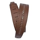 PlanetWaves(プラネットウェイヴス) ヴィンテージ・レザーストラップ 25PRF07 Vented/Studs Brown