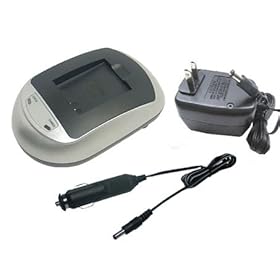 Casio Exilim EX-ZS6SR Digital Camera Battery Charger - TechFuel® AC & DC Compatible Desktop Battery Charger
