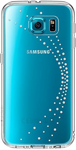 Galaxy S6 Case - Ringke® FUSION Noble Case [SHINE Crystal View] Handcrafted Crystal Rhinestone Bling Case Luxury Clear Back Shock Absorption Bumper Hard Case for Samsung Galaxy S6