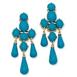 Turquoise Dangle Post Earrings Turquoise Dangle Post Earrings