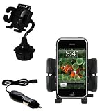 Apple iPod touch Auto Cup Holder with Car Charger - Uses Gomadic TipExchange