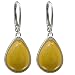 Baltic Butterscotch Amber and Sterling Silver Leverback Perfect Drop Earrings Baltic Butterscotch Amber and Sterling Silver Leverback Perfect Drop Earrings
