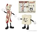 Mr. Bacon vs. Monsieur Tofu Action Figures