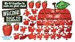Teachers Friend TF-8001 Bullentin Board Set Welcome Apple Puzzle Guide