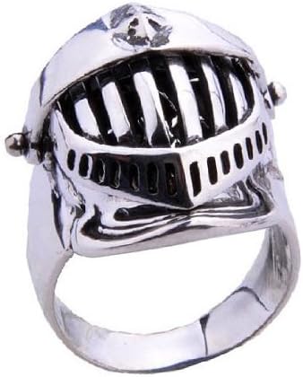 Thai .925 Silver Samurai Ring for Men's Fashion Warrior Armor Cool Jewelry-Size 9
