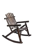 American Furniture Classics Log Rocking Chair, Burnt