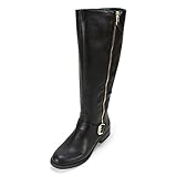 White Mountain Women's Lurch Riding Boot,Black,8.5 M US