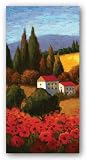 Tuscan Poppies Panel I by Parrocel 8x20 Art Print Poster