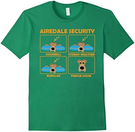 Men's Airedale Terrier - Airedale Security Large Kelly Green