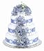 Bloomers Baby Diaper Cake Classic Blue Hydrangea 3-Tier