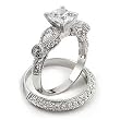 3 Stone CZ Wedding Set 3 Stone CZ Wedding Set
