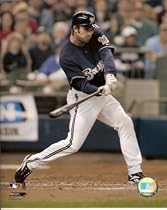 J.J. Hardy Brewers Batting 8x10 Color Photo