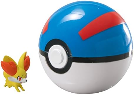 Ziangluke® Pokémon XY Monster Collection Figure Poké Ball Fennekin and Great Ball