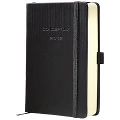 Sigel C1110 Tageskalender CONCEPTUM 2012, Hardcover, schwarz, A5, 1 Seite = 1 Tag (Sa/So = 1 Seite), 1 St�ck