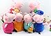 Peppa Pig Family Plush Doll Toys (Includes Peppa, Geroge, Grandpa, Grandma, Mom and Dad Stuffed Toys, Set of 6) By Restassured2