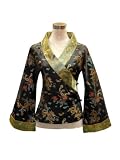 Japanese kimono style dragon and phoenix blouse