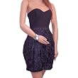 Sexy Unique Black Viscose Lace Dress