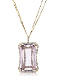 Suzanne Kalan "Vitrine" Rose de France, Diamond Bezel Necklace
