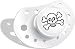 Jolly Roger Pirate White Dummy Pacifier