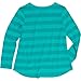 Shopkins Long Sleeve Shirt for Girls (Large 10/12, Teal Stripe-SPK)