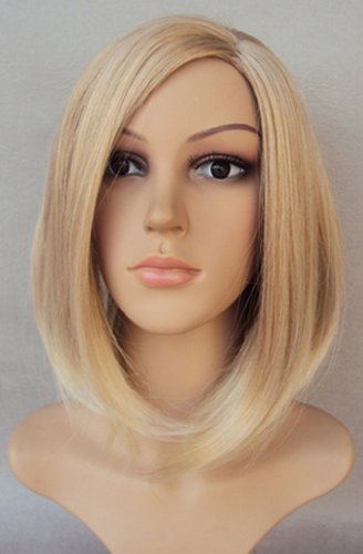 Deluxe Fearne Cotton Style Blonde Volume Midi Bob Heat Resistant Fashion Wig