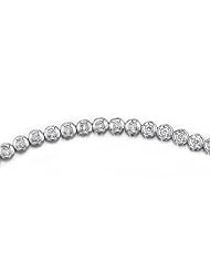14k White Gold 0.98 Ctw Slim Diamond Tennis Bracelet