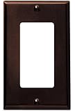 Leviton 80401 Decora Wall Plate, 1 Gang, Brown