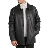 BGSD Men's New Zealand Lambskin Leather Car Coat - Regular, Tall, Big, Big & Tall Image of BGSD Men's New Zealand Lambskin Leather Car Coat - Regular, Tall, Big, Big & Tall