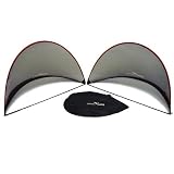 Precision Training Pair of Pop up Football Goals - Black, 1.8 x 1.1 M