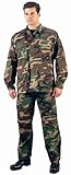 Camouflage Military BDU Pants, Army Cargo Fatigues (Woodland Camouflage, Size X-Large)