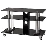 Hama - 83715 - Meuble pour Ecran plat 32"-42'' - Charge maxi 50 kg - Aluminium/Argent/Verre noi